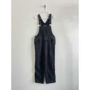 Universal Thread Overalls Women 6/28R Charcoal Wash Loose Straight Classic